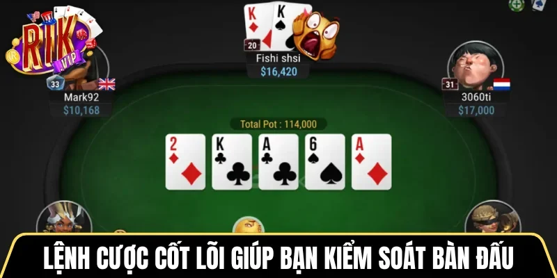Lệnh cược cốt lõi giúp bạn kiểm soát bàn đấu RIKVIP