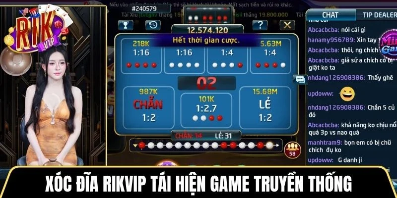 Xóc Đĩa Rikvip tái hiện game truyền thống